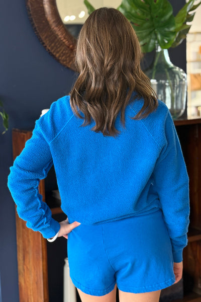 PWT Ziggy Reverse Fleece Sweatshirt, Cobalt