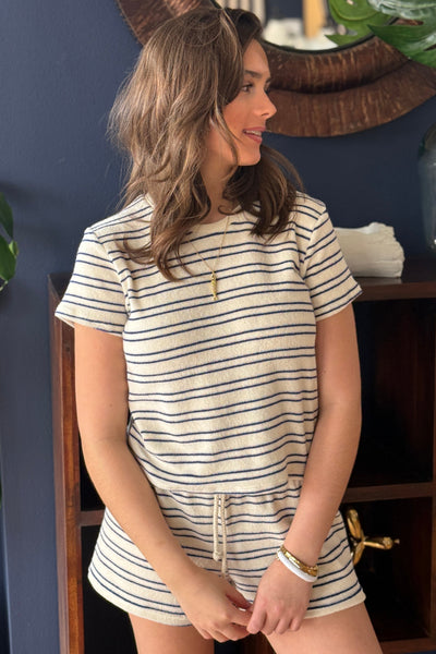 PWT Loop Terry Striped Tee