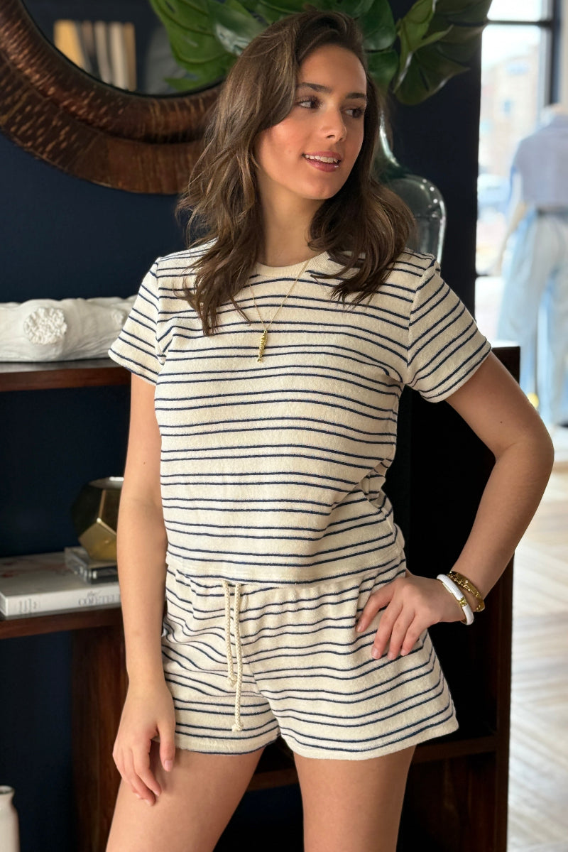 PWT Loop Terry Striped Tee