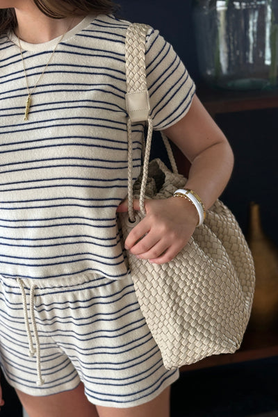 Lexi Cinch Top Tote, Cream