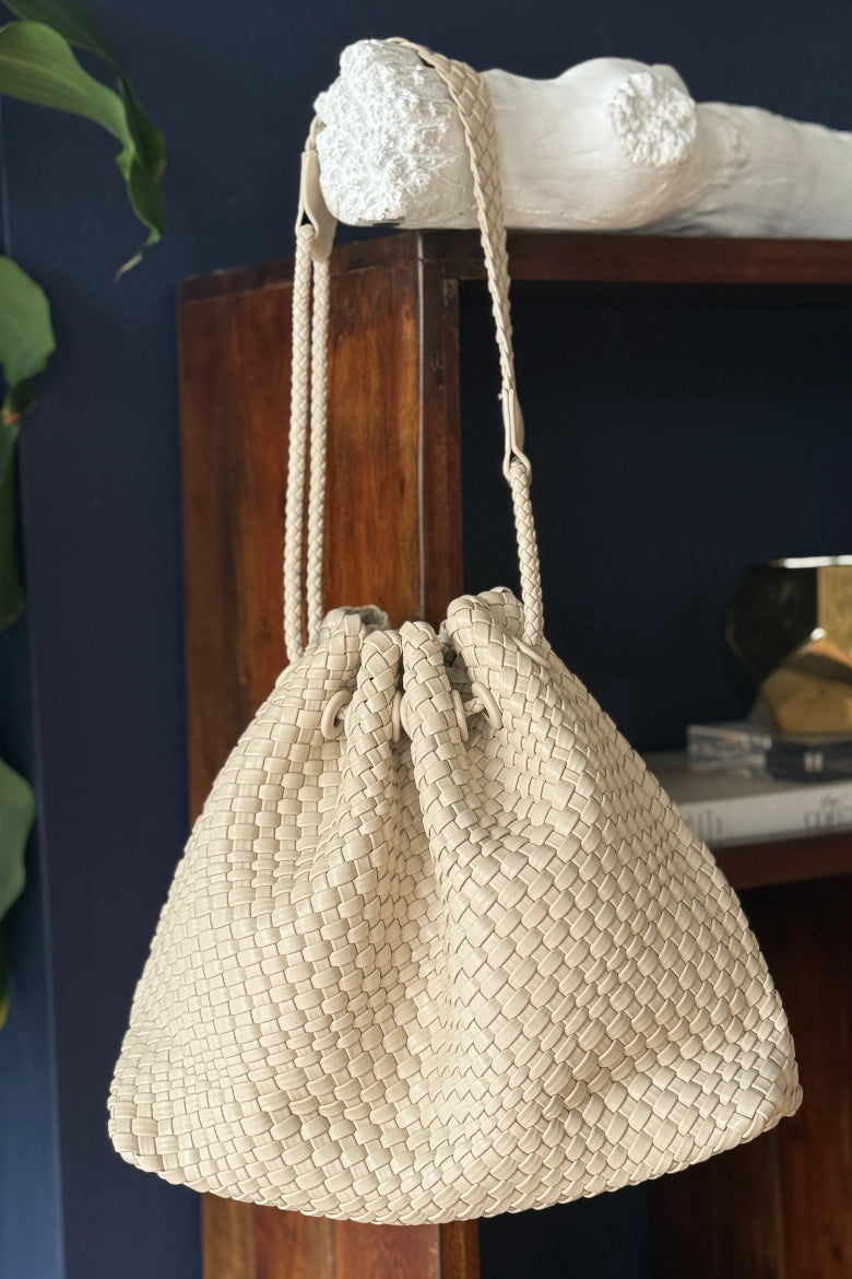 Lexi Cinch Top Tote, Cream