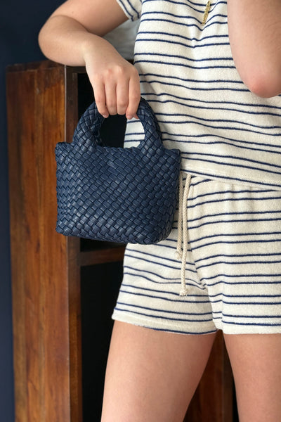 Rachel Mini Tote, Navy