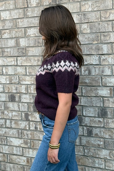 Orson Short Sleeve Fairisle Sweater