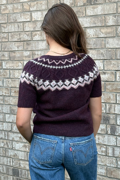 Orson Short Sleeve Fairisle Sweater