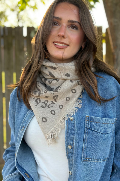 Lummie Large Scarf, Wheat