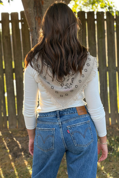 Lummie Large Scarf, Wheat