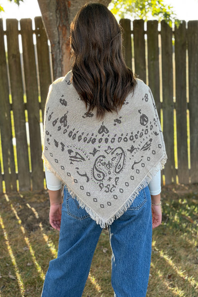 Lummie Large Scarf, Wheat