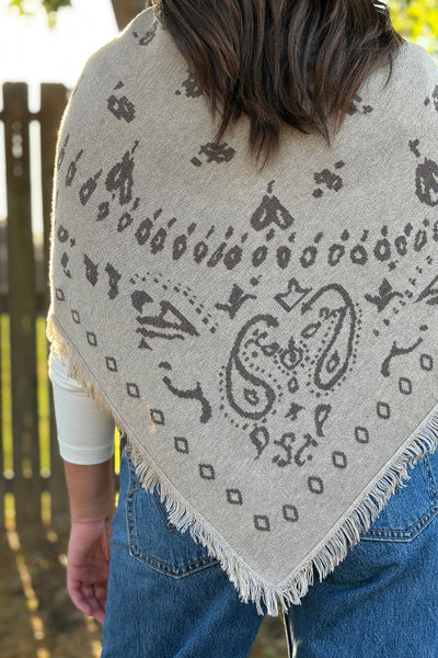 Lummie Large Scarf, Wheat