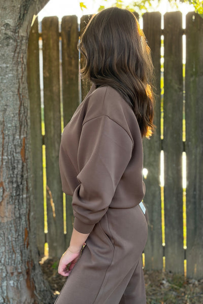 Lowan Zip V-Neck Top