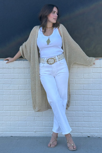 PRE-ORDER JULY Marisol Fishnet Crochet Cardigan/Cover-up