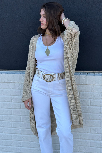 PRE-ORDER JULY Marisol Fishnet Crochet Cardigan/Cover-up