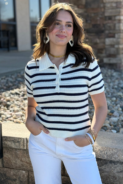 Caitlin Sweater Knit Polo