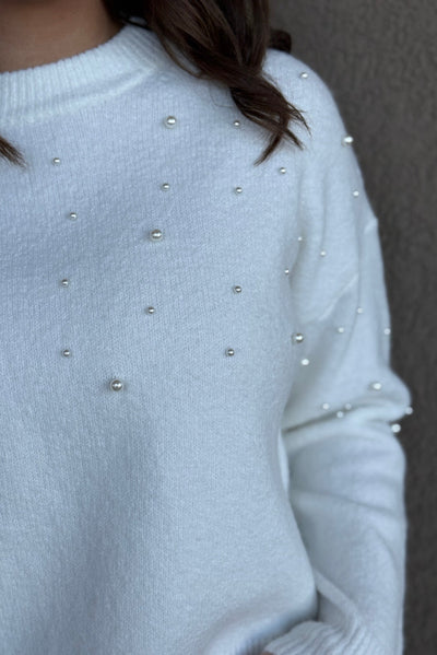 Adaline Pearl Embellished Sweater