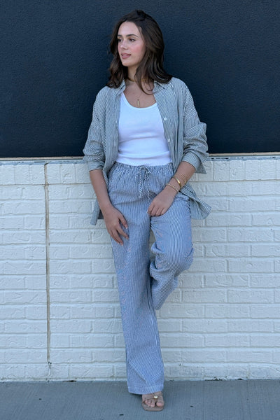Reese Seersucker Button Down