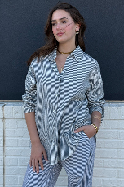 Reese Seersucker Button Down