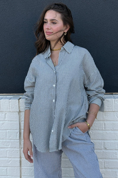 Reese Seersucker Button Down
