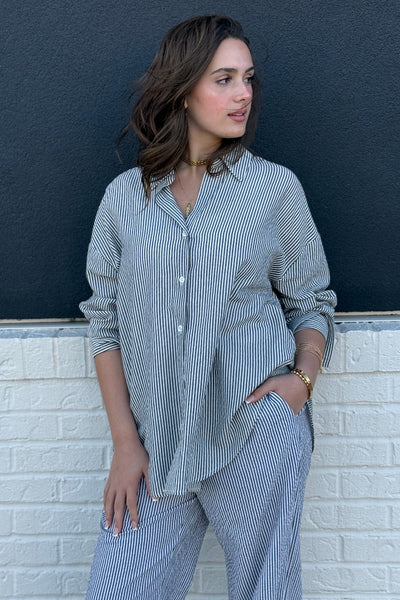 Reese Seersucker Button Down