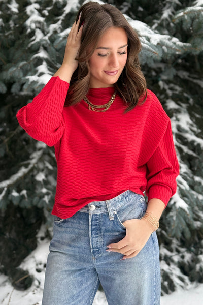 Gianna Sweater, Red