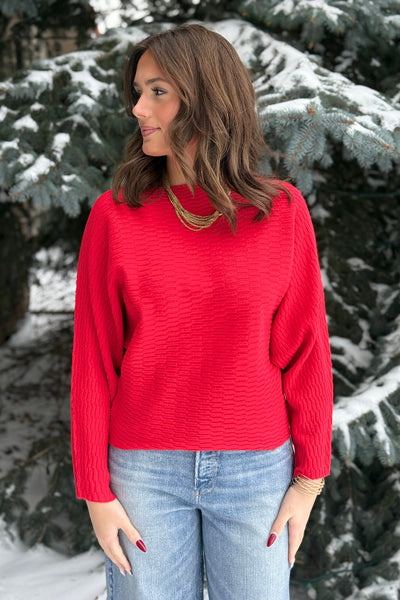 Gianna Sweater, Red