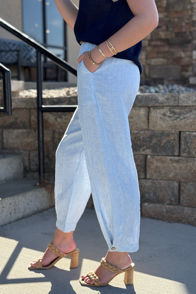 Brittany Linen Ankle Length Pants (size up)