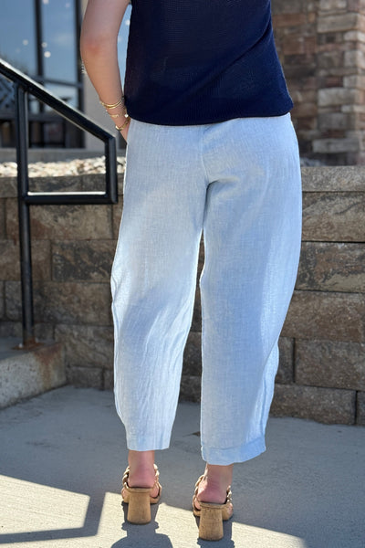 Brittany Linen Ankle Length Pants (size up)