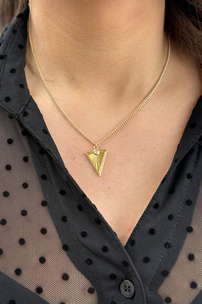 Natalia Flocked Dot Mesh Button Down