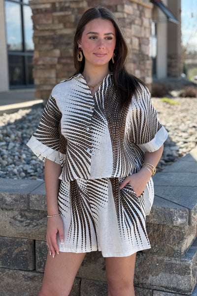 Isla Printed Button Down