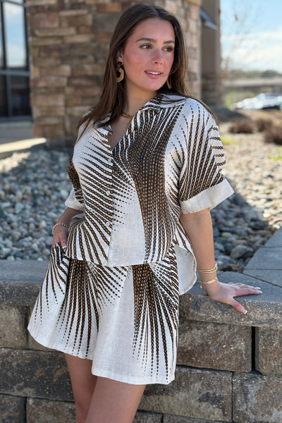 Isla Printed Button Down