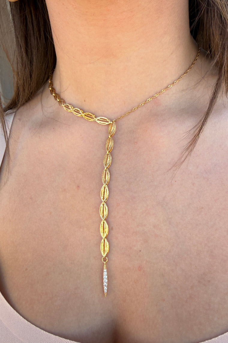 .Bronx Lariat Necklace