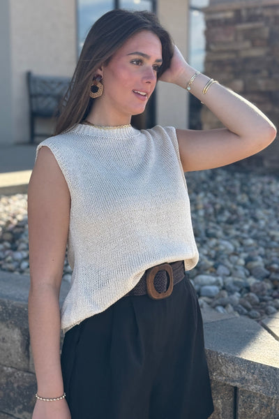 Mia Italian Sweater, Tan