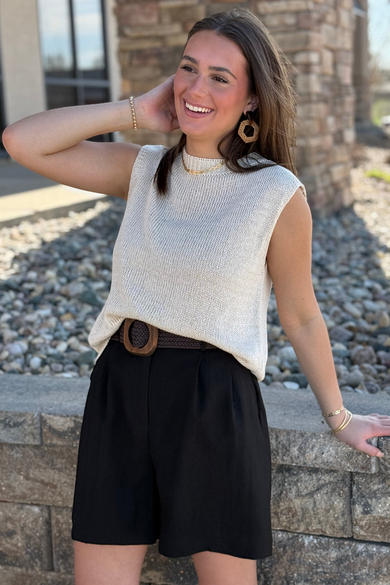 Mia Italian Sweater, Tan