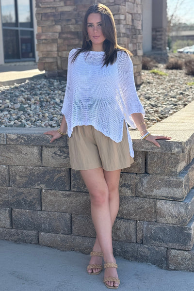 Calypso Loose Fit Open Knit Sweater