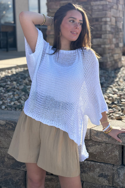 Calypso Loose Fit Open Knit Sweater