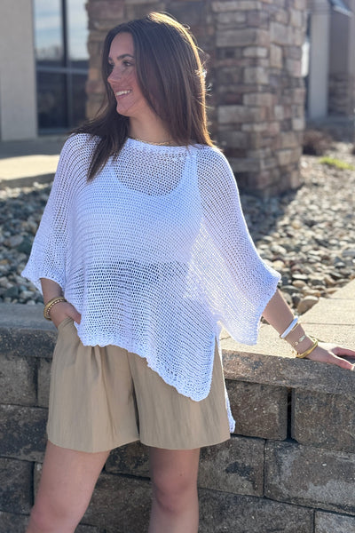 Calypso Loose Fit Open Knit Sweater