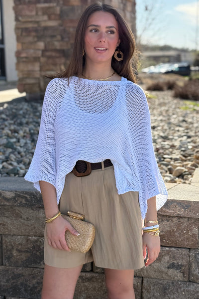 Calypso Loose Fit Open Knit Sweater