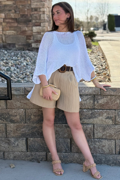 Calypso Loose Fit Open Knit Sweater