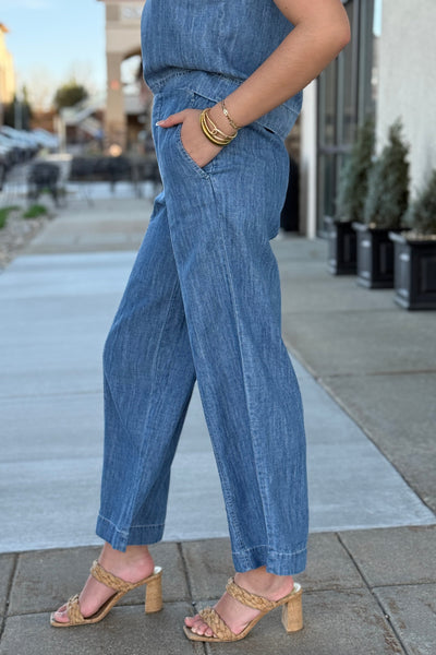 Bella Dahl Denim Chambray Pants