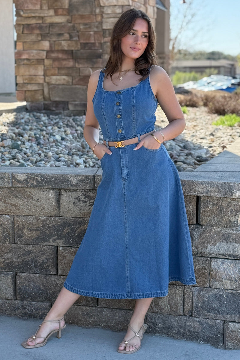 Emily Denim Dress Blue / M