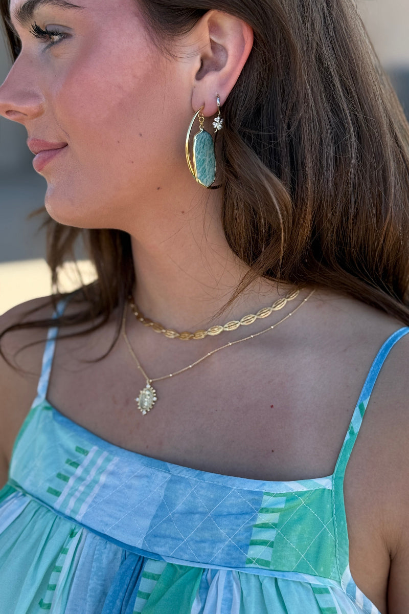Dallas Gemstone Hoops