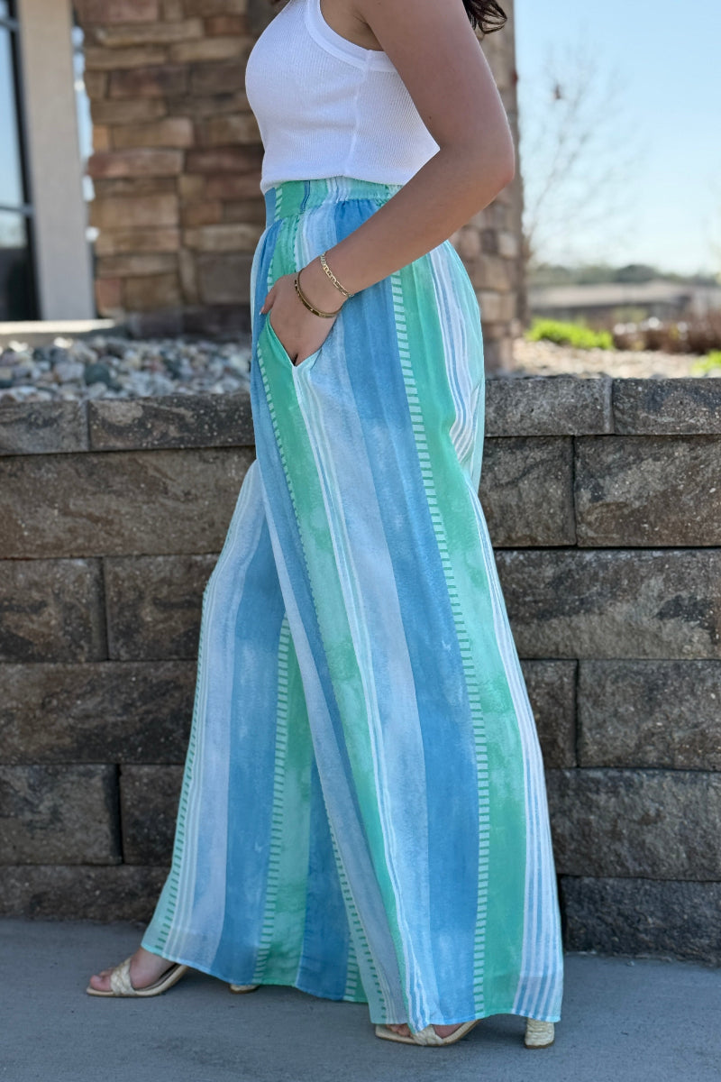 River Summer Stripe Pants