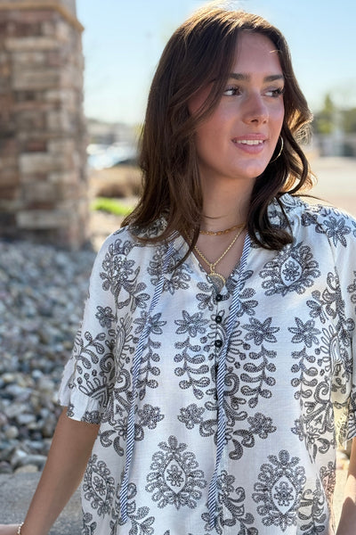 Delphina Printed Top