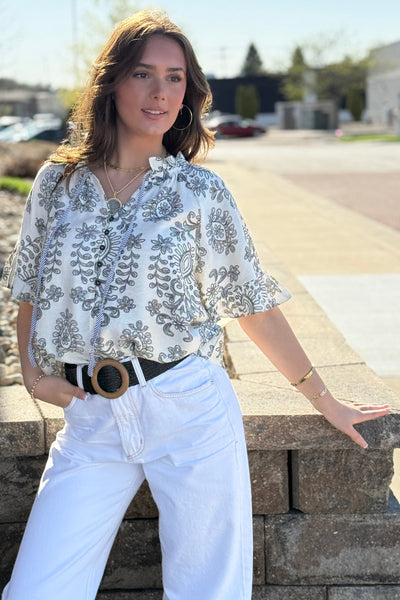 Delphina Printed Top