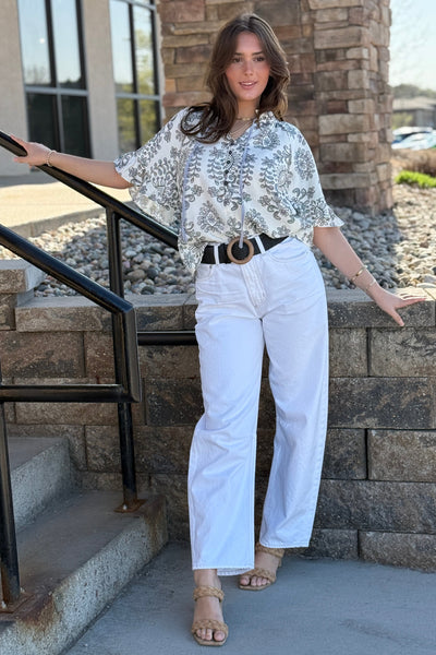 Delphina Printed Top