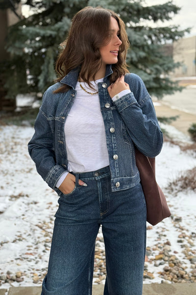 Rag & Bone Miramar Trucker Knit Jacket