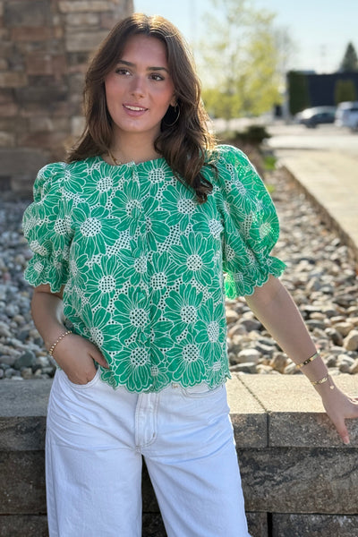 Frankie Eyelet Top