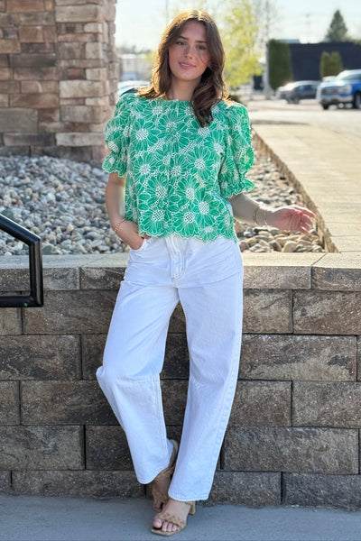 Frankie Eyelet Top