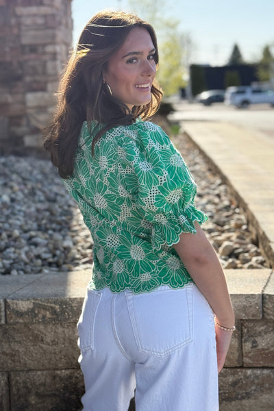 Frankie Eyelet Top