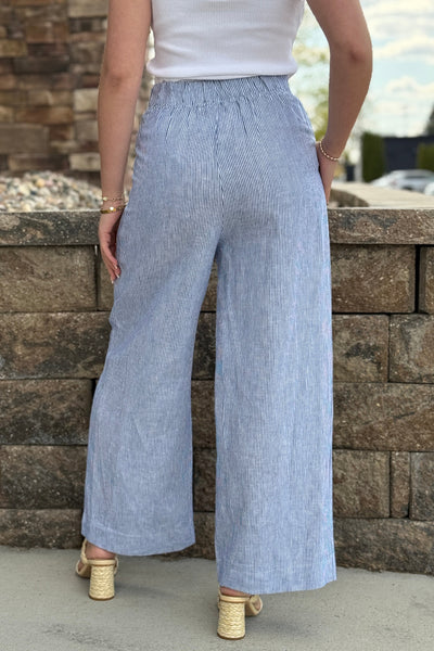 Avery Striped Linen Pants