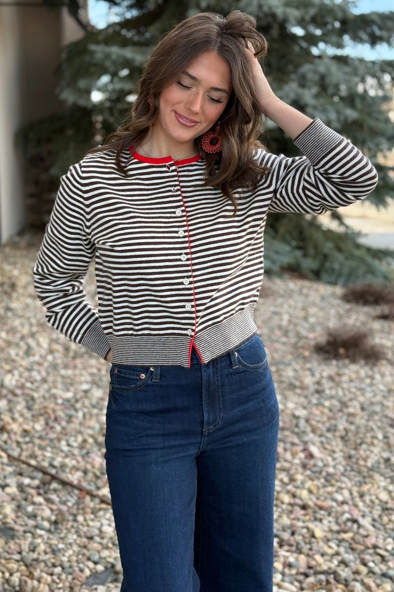 PRE-ORDER Allie Striped Cardigan