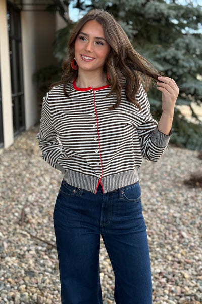 PRE-ORDER Allie Striped Cardigan